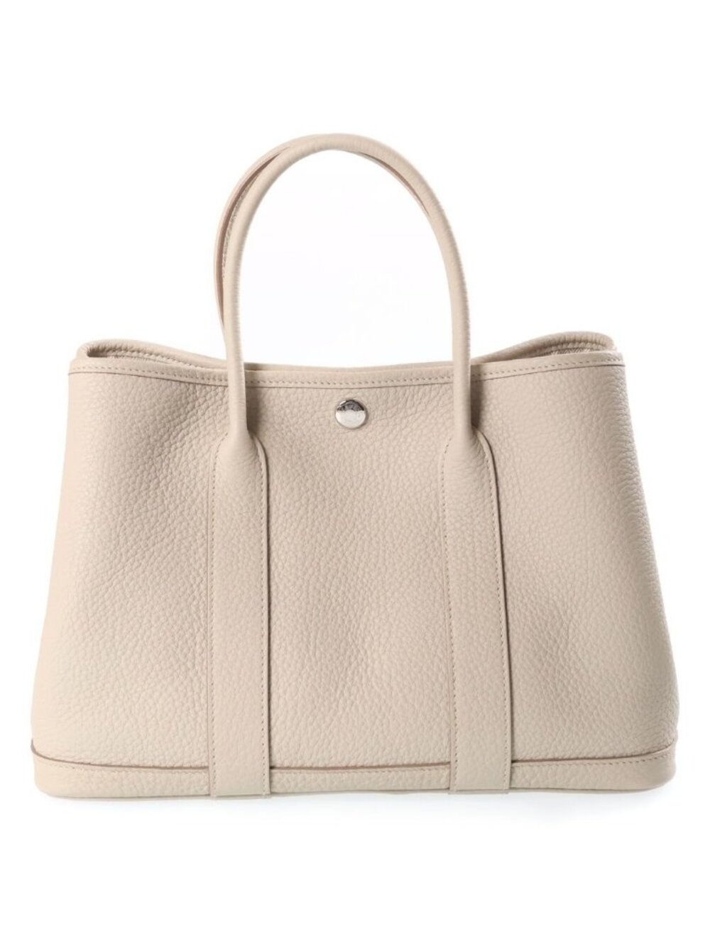 Hermes Garden Party PM Tote Bag Silver Negonda Beton